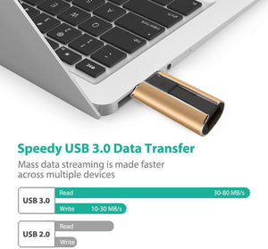 Flash Drive 512GB for iPhone USB Memory Stick Thumb Drives High Speed USB Stick ,Photo Stick External Storage for iPhone/iPad/Android/PC(Gold)